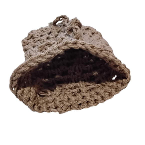 Crochet Soap Saver Handmade Hand Crafted Boho Stocking Stuffer Gifts Holiday - Picture 3 of 4
